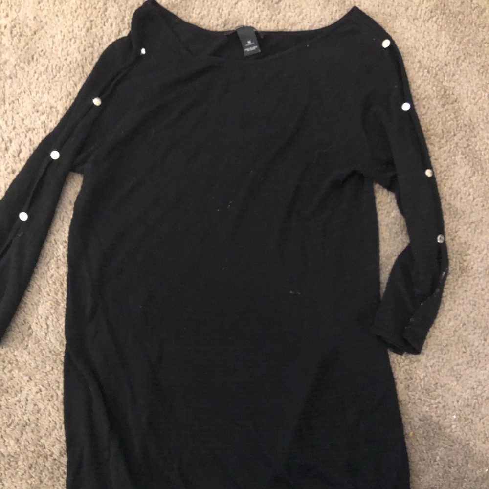 White House Black Market Black tunic